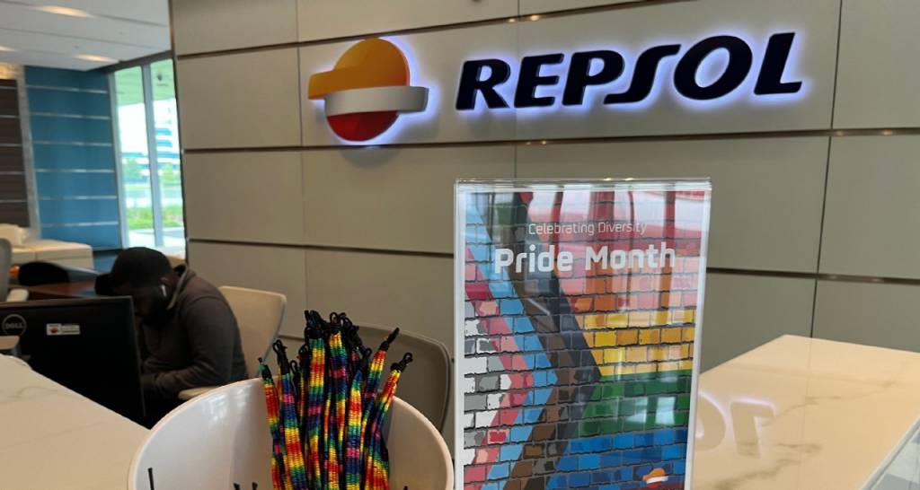 Repsol Houston offices during Pride