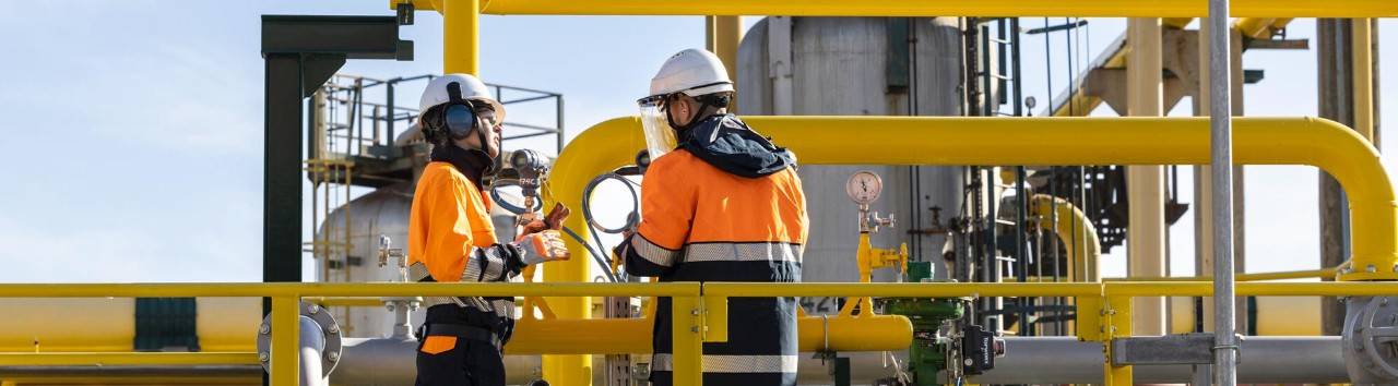 Repsol workers at the Tarragona facility