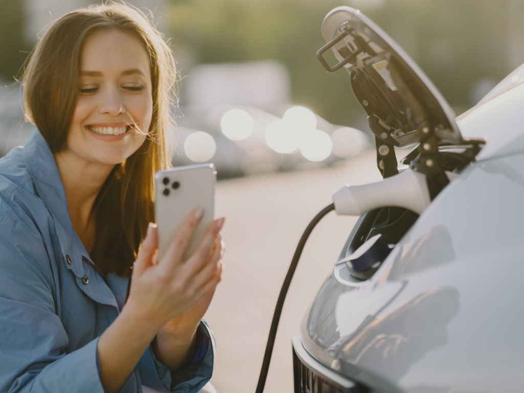 woman with cellphone